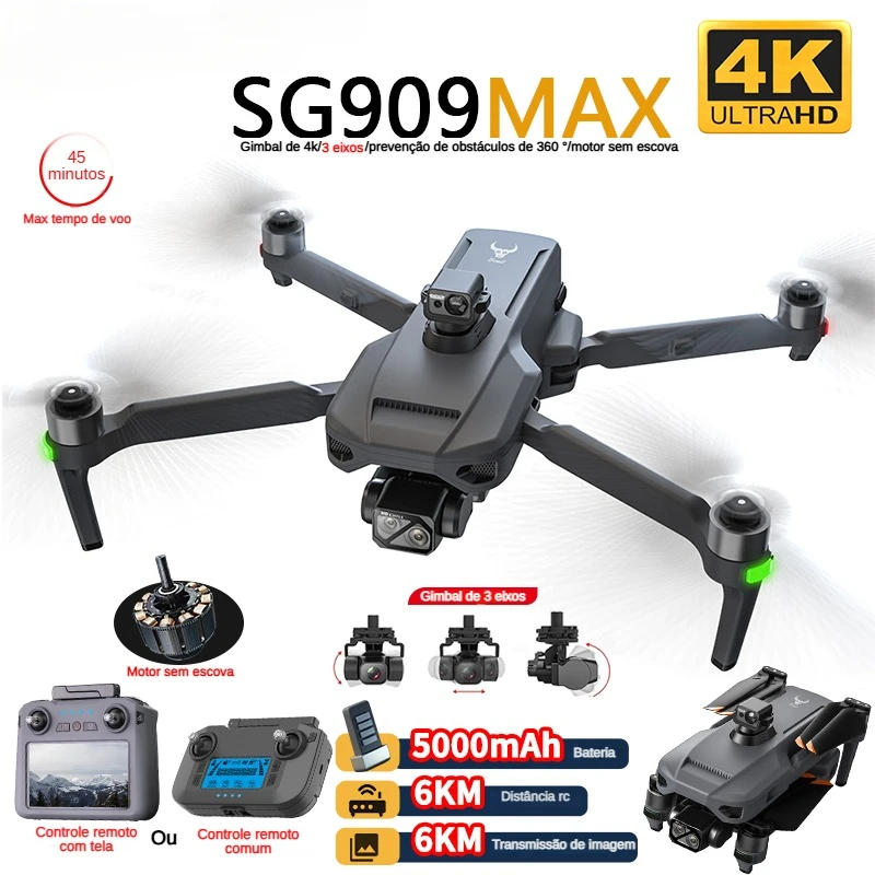Drone Ae Rc - ZLL SG909 SG909MAX Профессиональный дрон с
